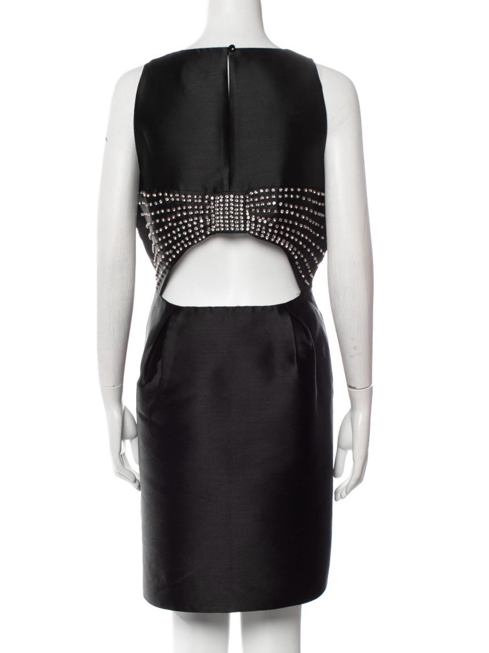 Kate Spade Black Fit & Flare Embellished Bow Cocktail Dress ~ Sz 12 - Picture 7 of 7